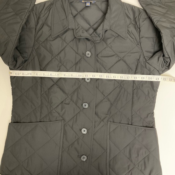Brooks Brothers Black Lightweight Women's Large Western Diamond-Quilted Jacket - Picture 9 of 14